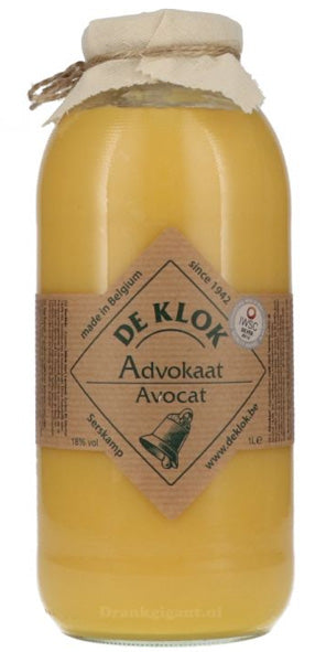 De Klok - Advocaat - België - 1 liter. - 18% vol.