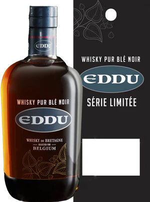 Eddu Série Limitée pour Belgium - Single Malt Peated Whisky de Bretagne - Whisky pur blé noir