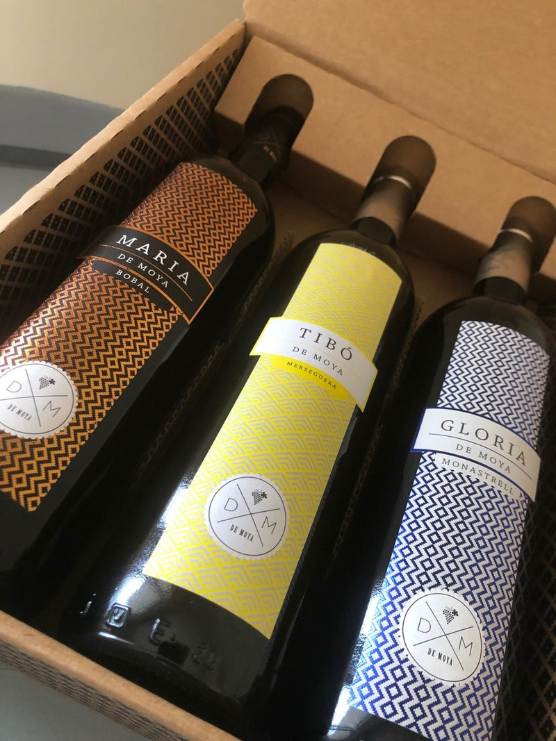 Bodega de Moya - Giftbox met Maria + Tibo + Gloria - Spanje - Valencia